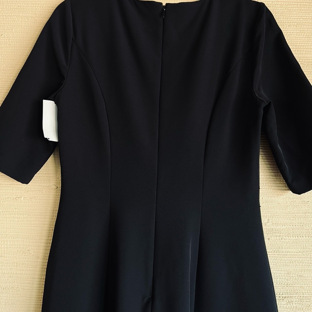 NEW! Kay Unger Davina in Black Stretch Crepe Walk Through Jumpsuit - Picture 4 of 8